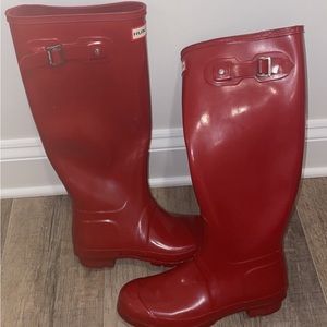 Red Hunter Boots